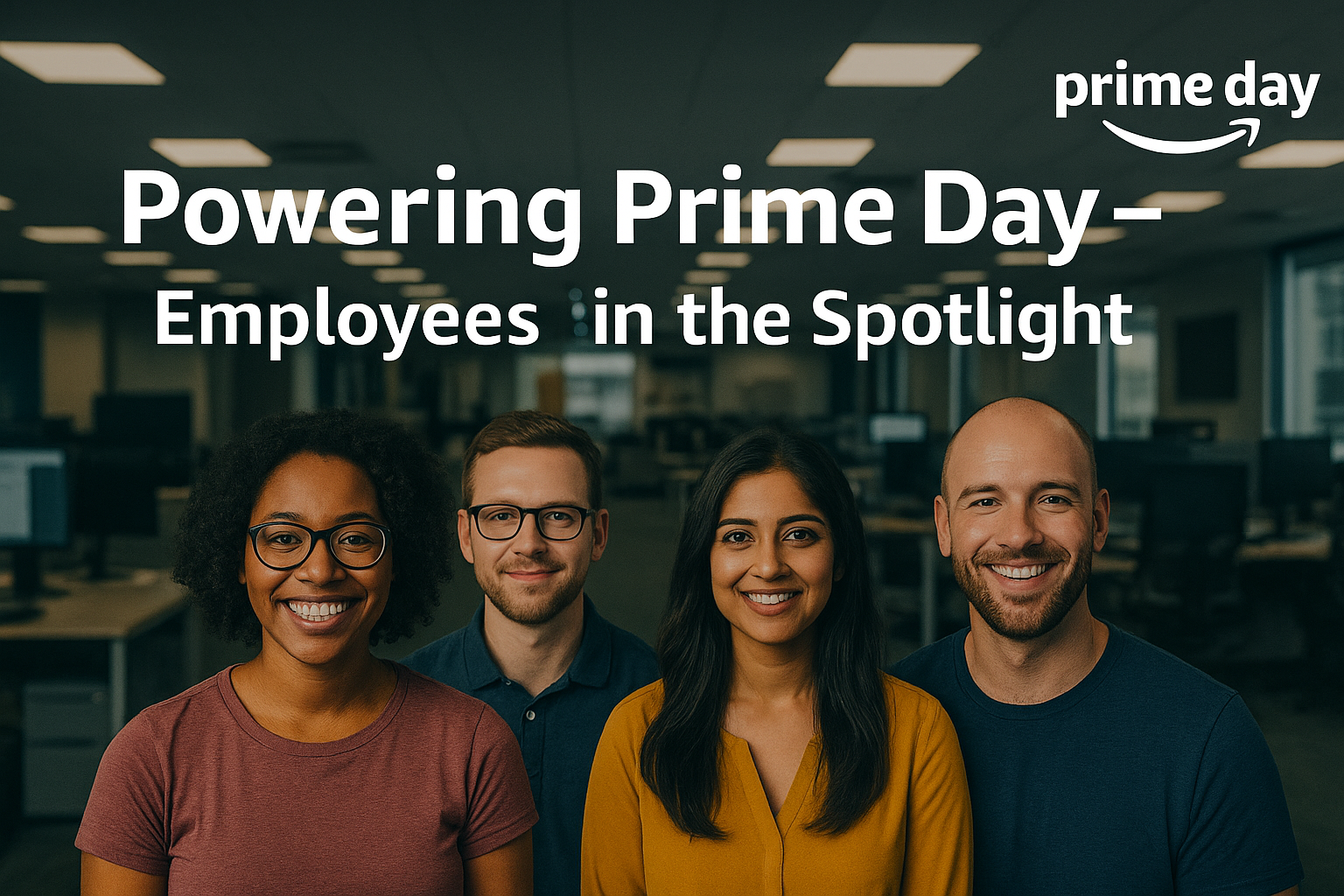 Powering Prime Day employee collage